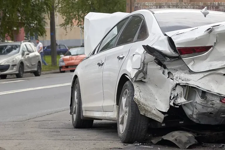 car wrecked in a car accident